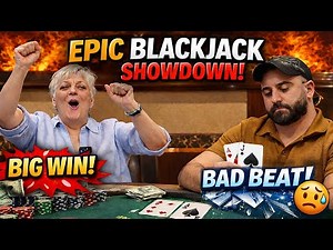 Can I FINALLY WIN Blackjack with My Mom? | HIGH-LIMIT BLACKJACK