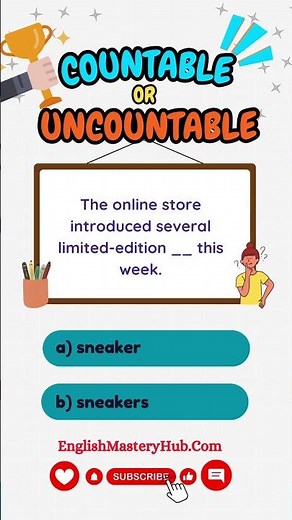 Countable vs Uncountable Nouns 🧠✨