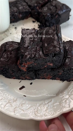 Comment “YES” or “RECIPE” in this video on INSTAGRAM and I’ll send the recipe to your dm. Recipe: dark cocoa brownies Link: https://archersfood.com/rich-dark-cocoa-brownies/ PREORDER OUR BOOK: ALL DAY I DREAM OF CAKE :p If you try this recipe leave a star rated comment in our website it’s the best way to support us so we can keep sharing free recipes. ❤️ #creatorsearchinsights #creatorinsights #darkcocoabrownie #brownies #darkcocoa