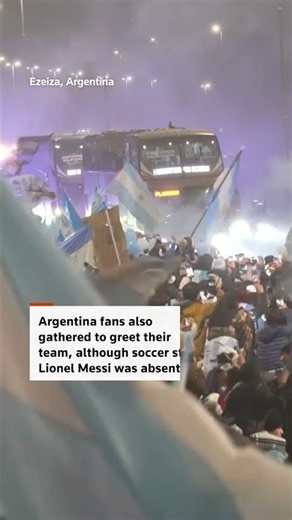 World Cup finalist teams return home to cheering fans
