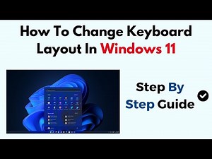 How To Change Keyboard Layout In Windows 11