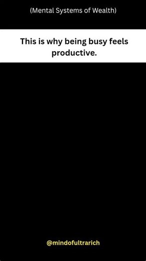 Busy doesn't mean growth. We were trained to be occupied so that we don't think and be a follwer
