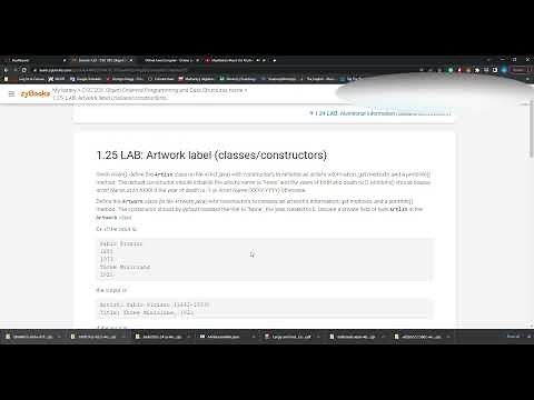 Artwork label (classes/constructors)
