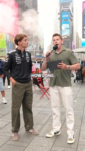Video with the George Russell, the Mercedes Formula One driver @Mercedes-AMG F1 @George Russell #f1 #formulaone #manonthestreet #streetinterview | chris stocks | Facebook