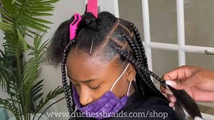 How to: Big Knotless Box Braids