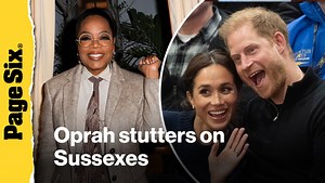 Oprah Winfrey pokes fun at Meghan Markle and Prince Harry's Sussex last name