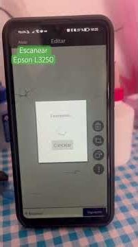 How to scan a document with an #epson L3250 printer using the Epson Smart Panel app #printer