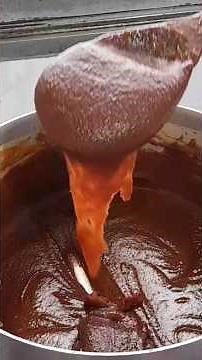 Beef tripe jelly to eat with a spoon.