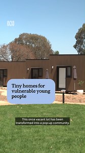 A once-empty suburban lot in Adelaide has been transformed into a village of tiny homes to support young people transitioning out of the child and family protection system. 🏡 Ten self-contained "pod-style" homes have been built on land leased from the SA Housing Trust and developed into a small community. 🎙️: Rachael Merritt via ABC News SA 📱: Get the news that matters to you straight from the source. Download the ABC News app. | ABC Adelaide