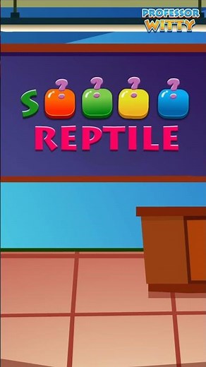 Guess The Reptile - Professor Witty Puzzle Show | Learning Shorts For Kids #puzzle #youtubeshorts