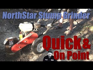NorthStar Stump Grinder Operation 160cc Compact Install Teeth Use Tree Roots Northern Tool Equipment
