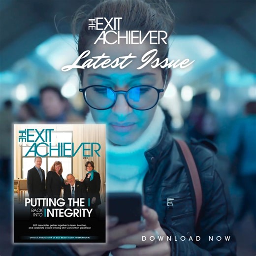 Check out our latest edition of the EXIT Achiever. Visit issuu.com/exitachiever or text ACHIEVER to 85377 to get your digital copy today! | EXIT Realty Corp. International | Facebook