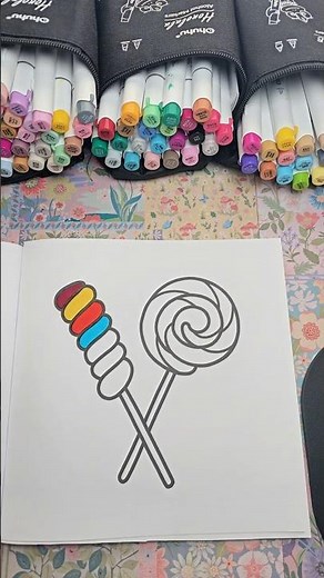 Coco Wyo Candy Coloring with Ohuhu Markers 🍭🌈✨