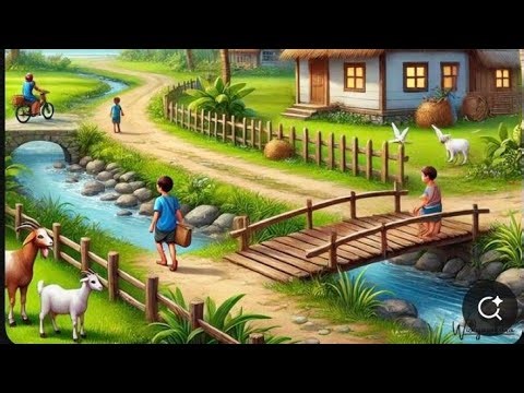 Beautiful Indian Village Life Paintings 🌾VILLAGE VIBES: Stunning AI Art That Will Zoom Your Soul 🥹