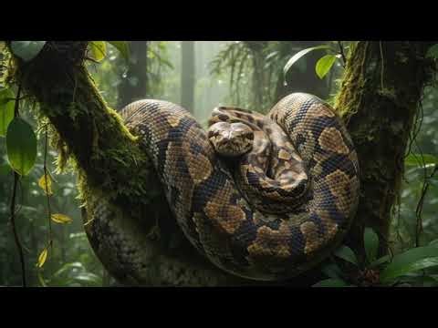 Realistic AI Generated Snake in Jungle | 1080p Nature Video