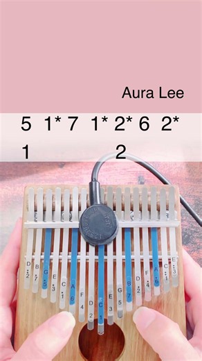 【カリンバ楽譜】オーラ・リー（ラブミー・テンダー）Aura Lee（Love Me Tender）Kalimba Tab #shorts