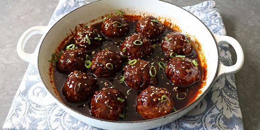 Korean Barbecue-Style Meatballs