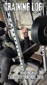 ME Bench/DE OHP - Thursday, January 29th - 6am