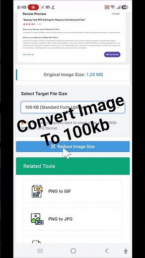 Convert Any Image Size To 100 kb | photo resize convert mb to kb | Compress image to 100kb