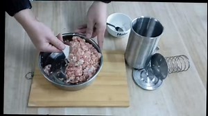 Ham Maker Deli Meat Press Mold Stainless Steel Lunch Meat Press with Thermometer for Homemade Ham with Bags