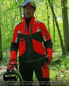 588K views · 101 reactions | Certified arborist Mark Chisholm emphasizes the importance of gearing up properly before starting a job. Get the protective apparel you need to help keep you safe before your next job. | STIHL | Facebook