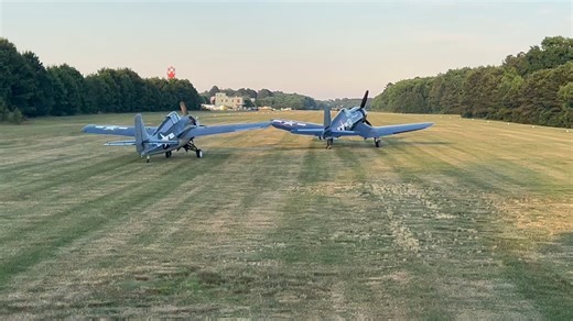 20K views · 455 reactions | The afternoon rush hour from our Chief Pilot, Mike Spalding's perspective! If you have to be stuck in traffic, it's not a bad view! Taken during our recent Flying Proms as the Wildcat and Corsair are awaiting their cue to take to the skies. #WWII #FlyingProms2024 #Virginia #MilitaryAviationMuseum #Museum #WWII #Warbirds #Airshow #MilitaryAviation #AvGeek #aviation #FM2Wildcat #Corsair #FlyingProms | Military Aviation Museum | Facebook