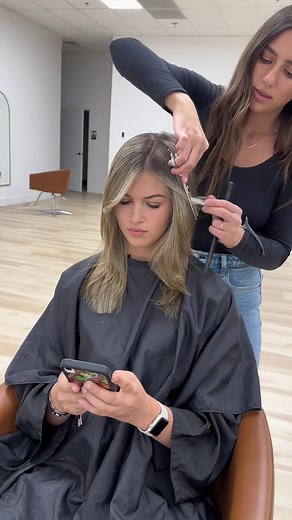 Flirty Bangs Styling Session