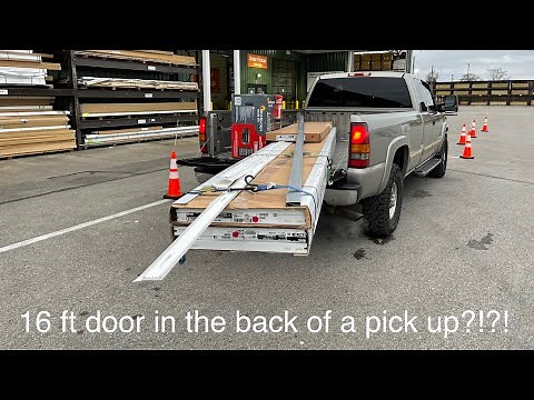 Ideal 16x7 R12.9 insulated garage door install from Menards