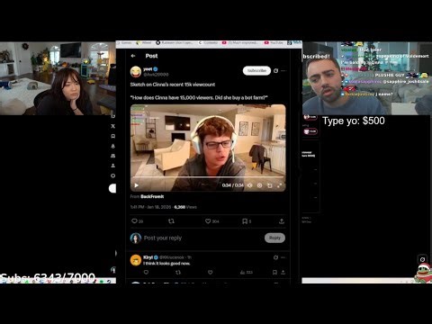 Cinna Reacts To Mizkif Saying That She Viewbots And More Clips [Jan 19, 2026]