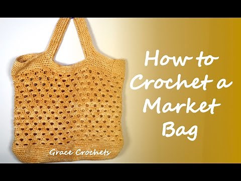 How to Crochet a Market Bag | Shell Stitch