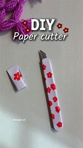DIY paper cutter at home #diy #artscraft #ytshorts #craft #shorts