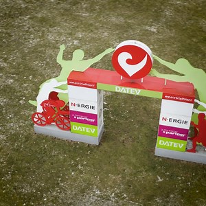 3K views · 47 reactions | White spots on the finishline arc look strange, right? We can't wait to share the news about our new presenting sponsor on Thursday! What do you think? | Challenge Roth | Facebook