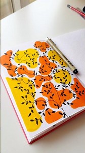 Easy pattern design 🧡💛 for relaxing