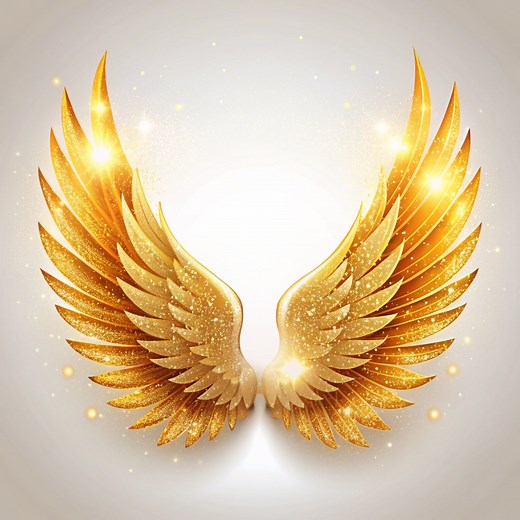 Watercolor Angel Wings Clipart: Heaven PNG, SVG Bundle - Etsy