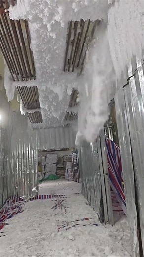 Ice-Bound Cold Storage! Thick Ice Covers The Warehouse.