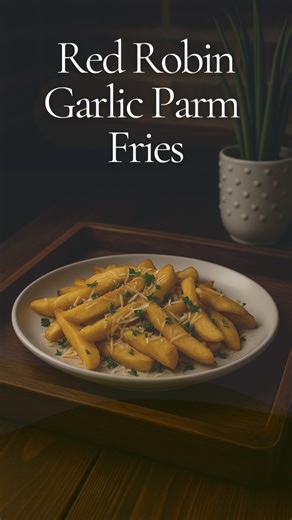 Crispy, garlicky, loaded with Parmesan — these Red Robin copycat fries are dangerously addictive! 🍟🧄 Why go out when you can make restaurant-quality fries at home?You can also find more copycat recipes from your favorite restaurants in my bio link!RED ROBIN GARLIC PARMESAN FRIES* 1 (28 oz) bag frozen steak fries (or 4 large russet potatoes, cut into thick steak fries)* 3 Tbsp unsalted butter* 1 Tbsp olive oil* 3 cloves garlic, finely minced (or 1 ½ tsp garlic paste)* ½ tsp garlic salt (adjust 