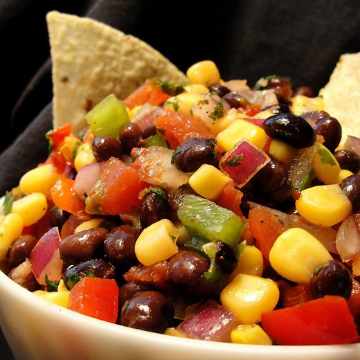 Heather's Cilantro, Black Bean, and Corn Salsa