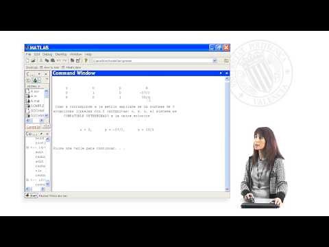 Ejemplificación del algoritmo de Gauss en Matlab | 6/10 | UPV