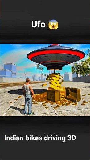 ufo in Indian bikes driving 3D 👀😱 | Indian bikes driving 3D new game | #shorts