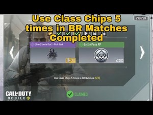 How to Use Class Chips 5 times in BR Matches