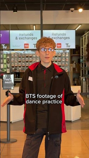 BTS footage of dance practice