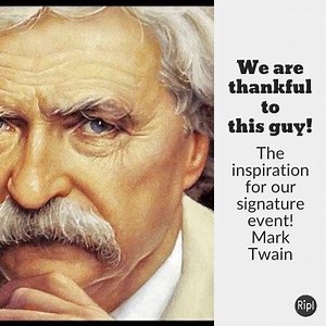 We are thankful that Mark Twain wrote "The celebrated jumping frog of Calaveras county" #calaverascountyfair #frogjump#marktwain #novemberthanks | Calaveras County Fair & Jumping Frog Jubilee