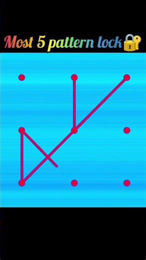 Most 5 pattern screen lock🔐 design #PatternLock #reels #viral #trending #design #screenlock #short