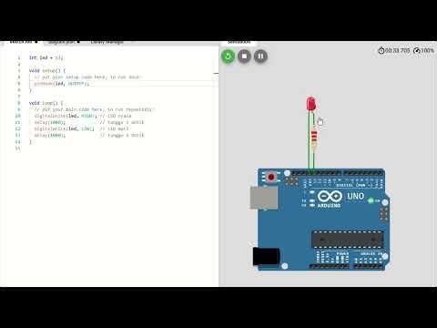 Project Arduino Pertama untuk Pemula | LED Blink (Simulasi Wokwi)