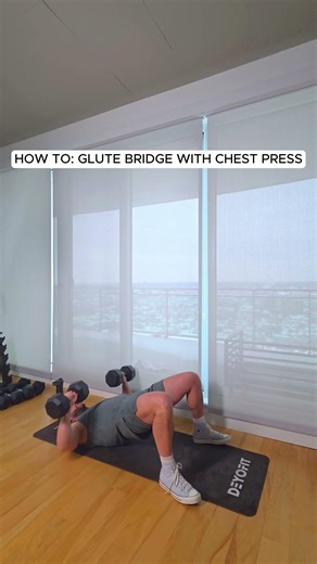 How to Perform Glute Bridge + Chest Press