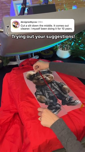 Trying YOUR tips this time 😳💡 How did it work out?! Everyone has their own DTF rules, what's yours 👀 #dtftransfers #dtf #directtofilm #zipup #dtftransfer | Ninja Transfers