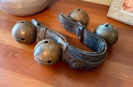 Antique Sleigh Bells, Vintage Jingle Bells, Brass Horse Bells, Leather Bell Strap, Farmhouse Decor, Winter Decor, Vintage Holiday Decor - Etsy