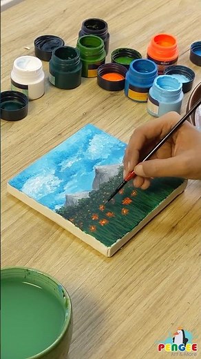 Mountain Painting | Landscape Painting | Acrylic Painting