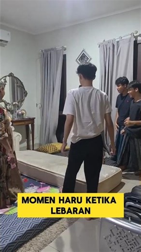 momen haru ketika lebaran idul Fitri tidur di rumah nenek ‼️‼️ #lebaran #idulfitri #nenek #haru