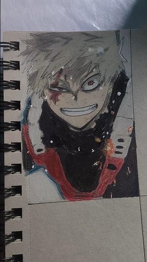 How to draw kacchan | Quick Drawing #bakugo | #myheroacademia #animedrawing #kakashi #shorts